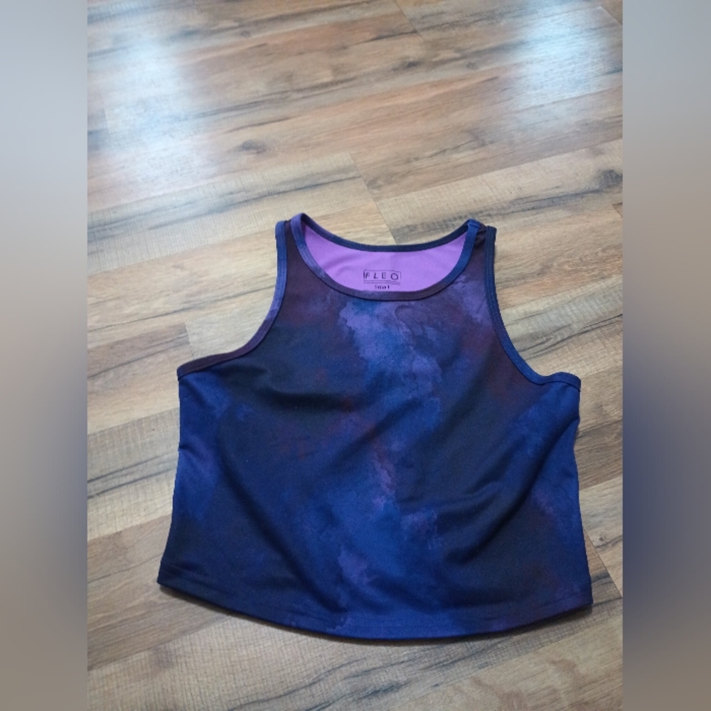 Fleo Purple and Blue Tank Top